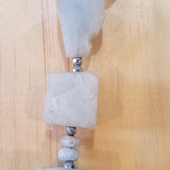 Light Blue Gemstone Necklace - Picture 2 of 4